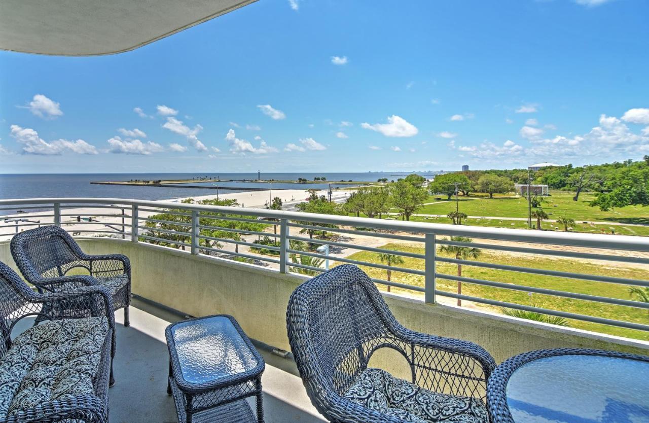Beachside Biloxi Club Condo Balcony With Ocean View Exterior foto